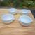 4 FITZ & FLOYD Bowls, Everyday White Double Handle. Micro & Oven Safe 3 thumbnail