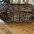 Unique Round Brown Basket with Handle & Stick Sides, Oval Baskets 23 thumbnail
