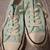 Women's size 7.5 Boys Size 5.5 Converse Aqua Blue low tops 3 thumbnail