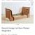 Art Deco French Grange Wicker Sleigh Bed 1 thumbnail