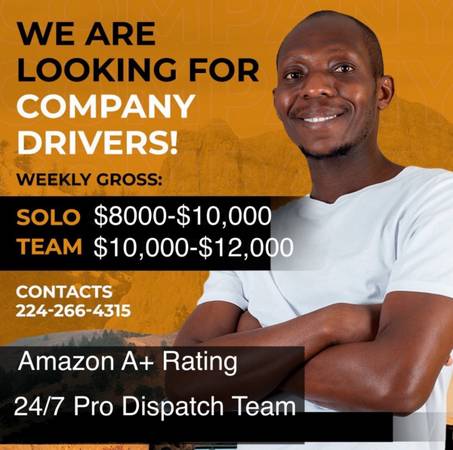 CDL Company Drivers requierd 1