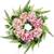 New- Pink Hydrangeas, Ferns Wreath 12” x 25” 3 thumbnail