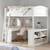 Pottery Barn Chelsea Vanity Loft Bed (Full Size) 1 thumbnail