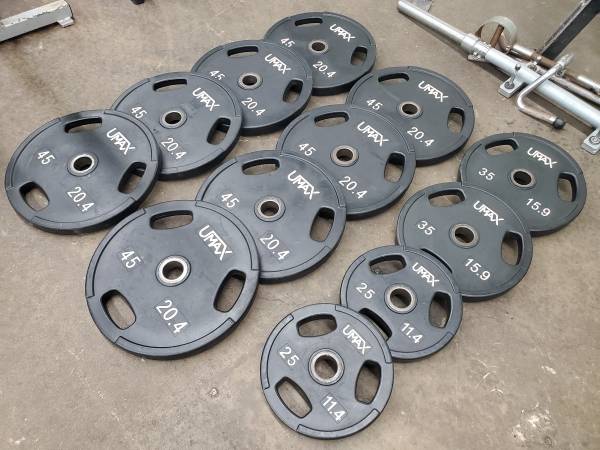 480lb UMAX U2 Urethane Olympic 2" Grip Plates 1