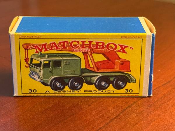 Vintage LESNEY MATCHBOX Series No 30 8 Wheel Crane In Complete Box - $30 (Bellevue)63444090061443121