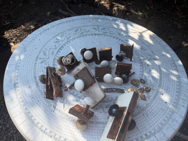 Antique clay door knobs from Hawaii 1