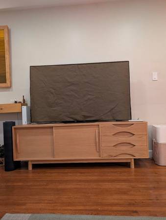 White Oak Veneer Credenza 1