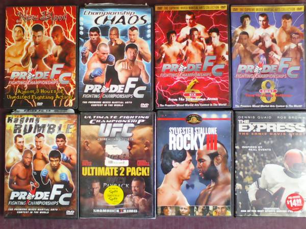 Ultimate Martial Art Fighting and sport Collection DVD's. 1