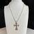 VTG ZUNI Bennie Bowekaty Sterling Silver Turquoise 16" Cross Necklace 5 thumbnail
