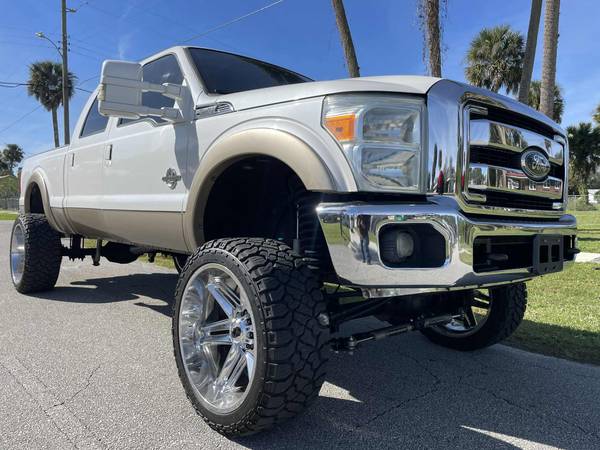2011 Ford F-250SD Lariat 4x4 DIESEL Tow Package LIFTED Clean F.L Title 1