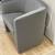 Brand New Gray Velvet Barrel Chair Sitting Accent Side Arm Chair 2 thumbnail