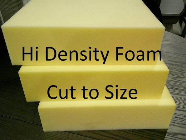 High Density 2 lb Foam, Cut to size, Soft, Medium, and Firm Available 1