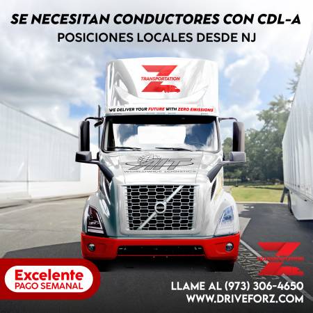 **** SE NECESITA CONDUCTOR LOCAL DE CLASE A CON LICENCIA CDL **** 1