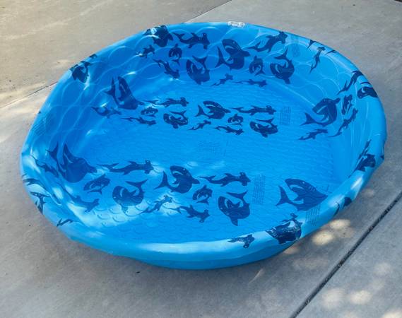 Blue Plastic Kiddie Pool – Perfect for Summer Fun! 1