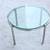 Mid-Century Modern Geiger Metal Series Round Clear Glass Coffee Table 8 thumbnail