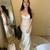 Satin fit&flare wedding dress/ wedding gown 8 thumbnail