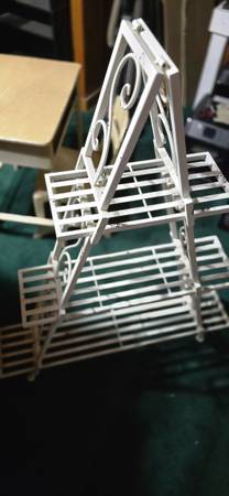 WHITE METAL, PLANT, STAND OR TOWEL RACK, YOUR CHOICE. (Ellisville)63611950718851120