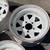 Four White Steel 15x8 Inch Wagon Wheels 5 on 5-inch fits Chevy, GMC 5 thumbnail