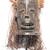 AFRICAN MALE TSOKWE CHOKWE MASK - RAFFIA & FIBER HEADDRESS 1 thumbnail