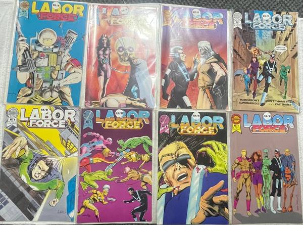Libros de cómics sobre la fuerza laboral #1-#8 / número 1 de cómic de acción desconocido, vintage - $1063471072292865120