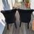 2 x Cushioned Black Velvet Crittenden Tufted Side Dining Chairs 4 thumbnail