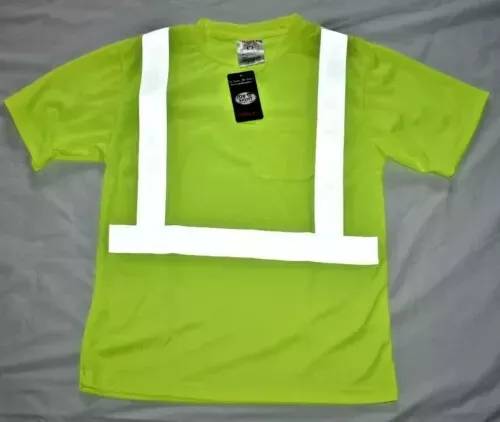 4pcs Big Mens's 4x Hi-Vis Class 2 Saftey Shirts -Genuine TINGLEY 1