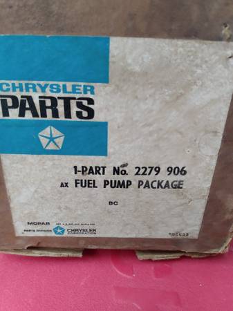 Vintage Mopar / Plymouth 1940's-50's Fuel Pump (New in Box) 1