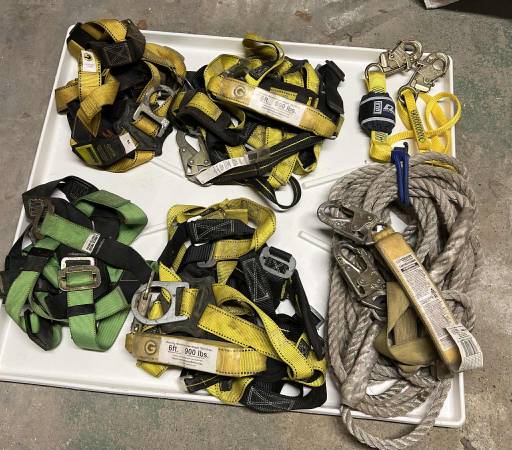 Harnesses and rope tethers 1