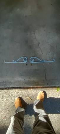 Vintage Cast iron curtain rods 1