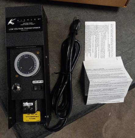 New KICHLER Low Voltage Transformer K-15513-BK 1