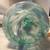 ZORZA HANDMADE GLASS TREE CLOCHE WHITE BLUE SWIRL POLAND OPEN BASE FOR 10 thumbnail