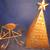 Christmas Tree Metal Pillar Candle Light Table Porch Decoration 21" 4 thumbnail