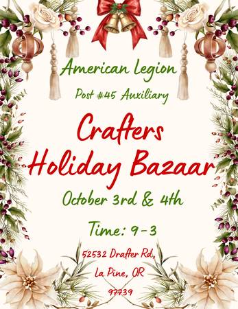 Crafters Bazaar and High School Scholarship Raffle 1