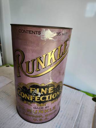 RUNKLE'S FINE CONFECTIONS TIN 1