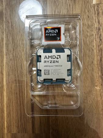 【中古品】 AMD Ryzen 9800X3D AMD - Ryzen 7 9800X3D 8-Core - 16-Thread 4.7 GHz (5.2 GHz