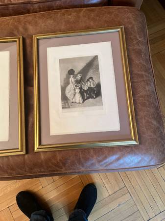 Vintage framed lithos - $295 (New York)63471463842435121