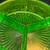Green Depression Glass Divided Candy Relish Dish with Chrome Basket Tr 9 thumbnail