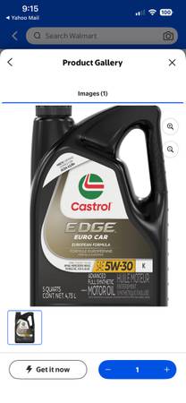 Castrol Edge Euro Car 5W30 1