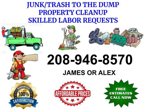 ⭐ JUNK REMOVAL, PROPERTY CLEANUP & SKILLED LABOR – BEST RATES! ⭐ 1