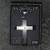 Men's Diamond Accent Stainless Steel Cross Pendant - 24 Inches 2 thumbnail