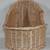 VINTAGE WICKER HOODED BASSINET CRADLE BASKET FOR DOLLS OR BEARS 2 thumbnail