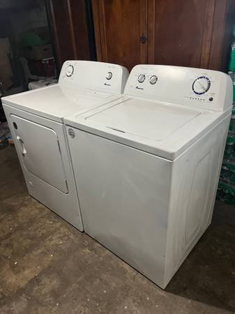 Amana washer gas dryer installed 1