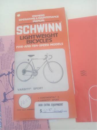 1979 Schwinn Varsity camelback - $50 (Norte)63438263275267121