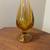 Vintage Tall 1960s Mid Century Viking Amber Swung Glass Vase, Stretch Glass Vase 3 thumbnail