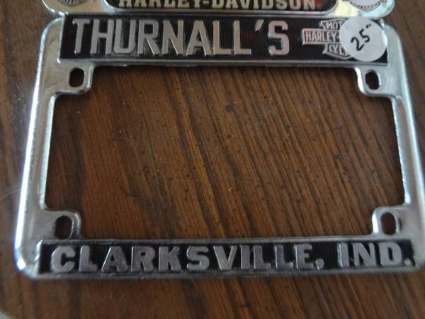 Vintage license plate frames- Thurnall's -Mann's - Coziahr- Harley Dav - $40 (Shepherdsville)63471303359235124
