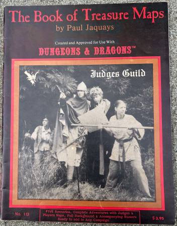 The Book of Treasure Maps, Judges Guild by Paul Jaquays Created and Ap 1