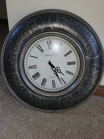 Westminster 23" bronze wall clock 1