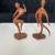 2-Wood Jom Statues, Dancing Couple on Heart Bases 1 thumbnail
