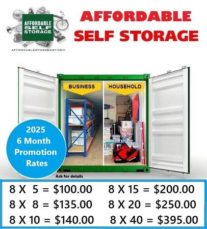 Personal and Commercial Storage With 24 Hour Access 1