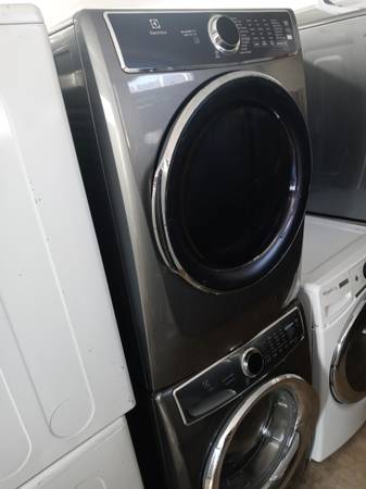★Electrolux gray stackable front load washer and dryer set 1